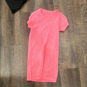 Pink Geometric Patterned Dress